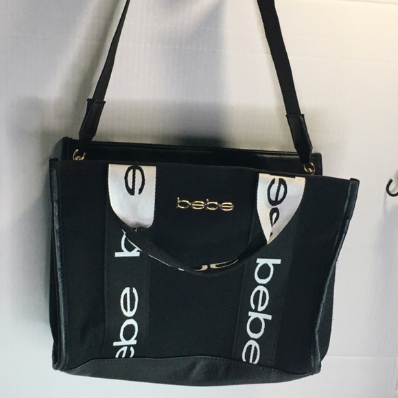 Bebe Black and White Tote bag - Picture 5 of 10